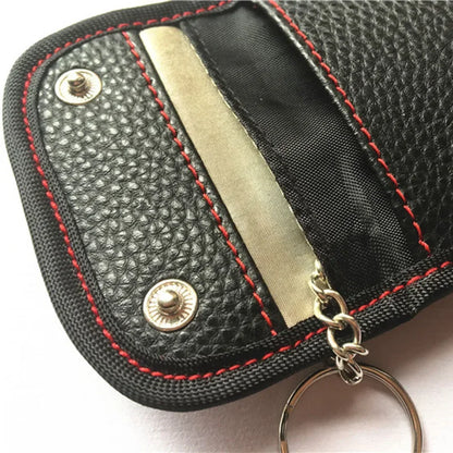 1x Car Anti-theft Car Key Fob RFID Signal Blocker Faraday Signal Blocking Pouch Bag Key Wallets Car Interior Accessories
