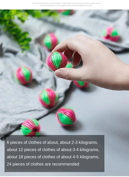 6PCS Pet Hair Remover for Laundry Lint Remover Washing Balls Reusable Dryer Nylon Balls Dogs Cats Hair Lint Remover for Laundry