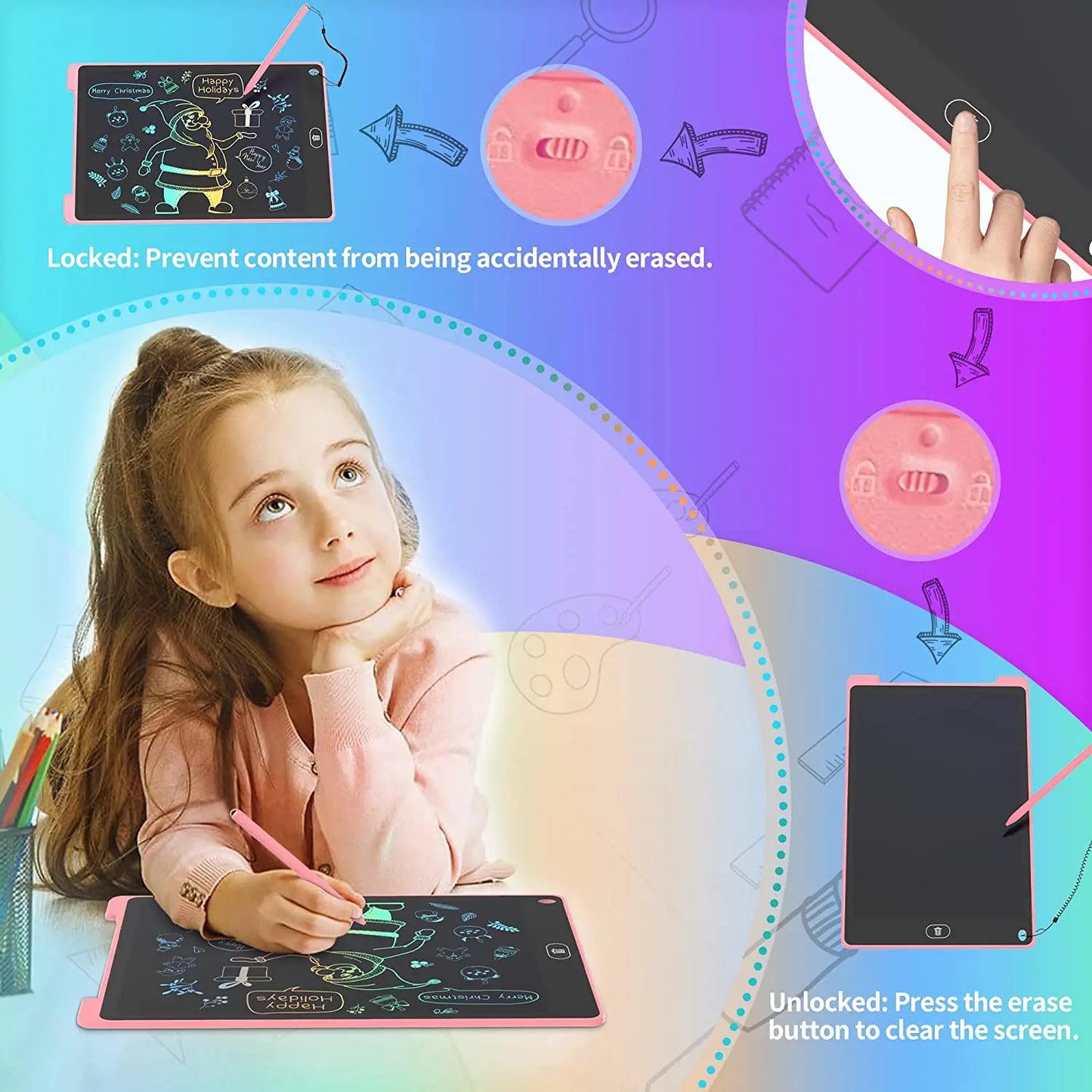 10”12“ writing tablet Tablet electronic handwriting tablet drawing tablet LCD screen writing tablet digital graphics