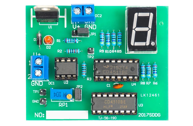 Electronic Electrician Counter Display Mounting Soldering Kit  Electronic Components Printed Circuit Board for Skills Practice