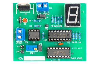 Electronic Electrician Counter Display Mounting Soldering Kit  Electronic Components Printed Circuit Board for Skills Practice