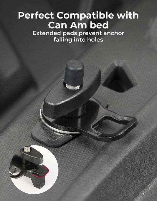 Expandable Anchor LinQ Mount Tie Down Anchors Cargo Bed Tie Down Tab Kit for Can-Am Maverick Defender for Sea-Doo 1PCS