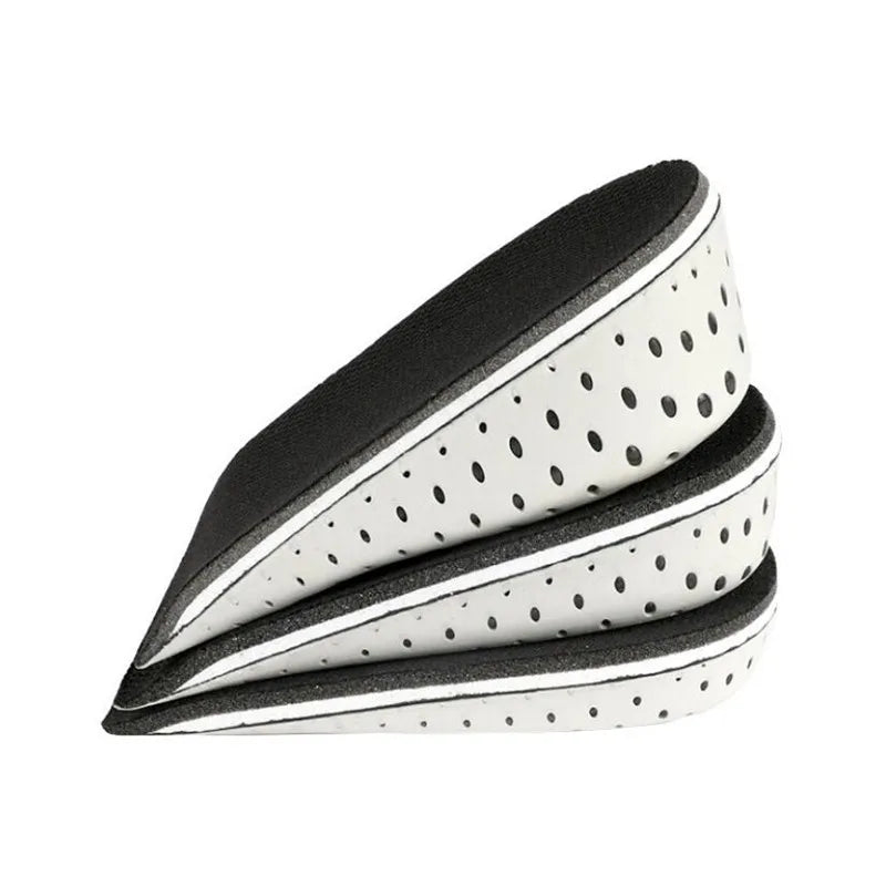 Height Increase Half Shoe Insoles Heel Insert Sports Shoes Pad Cushion Arch Support Unisex 2-5 CM Invisible Heighten Sole Insole