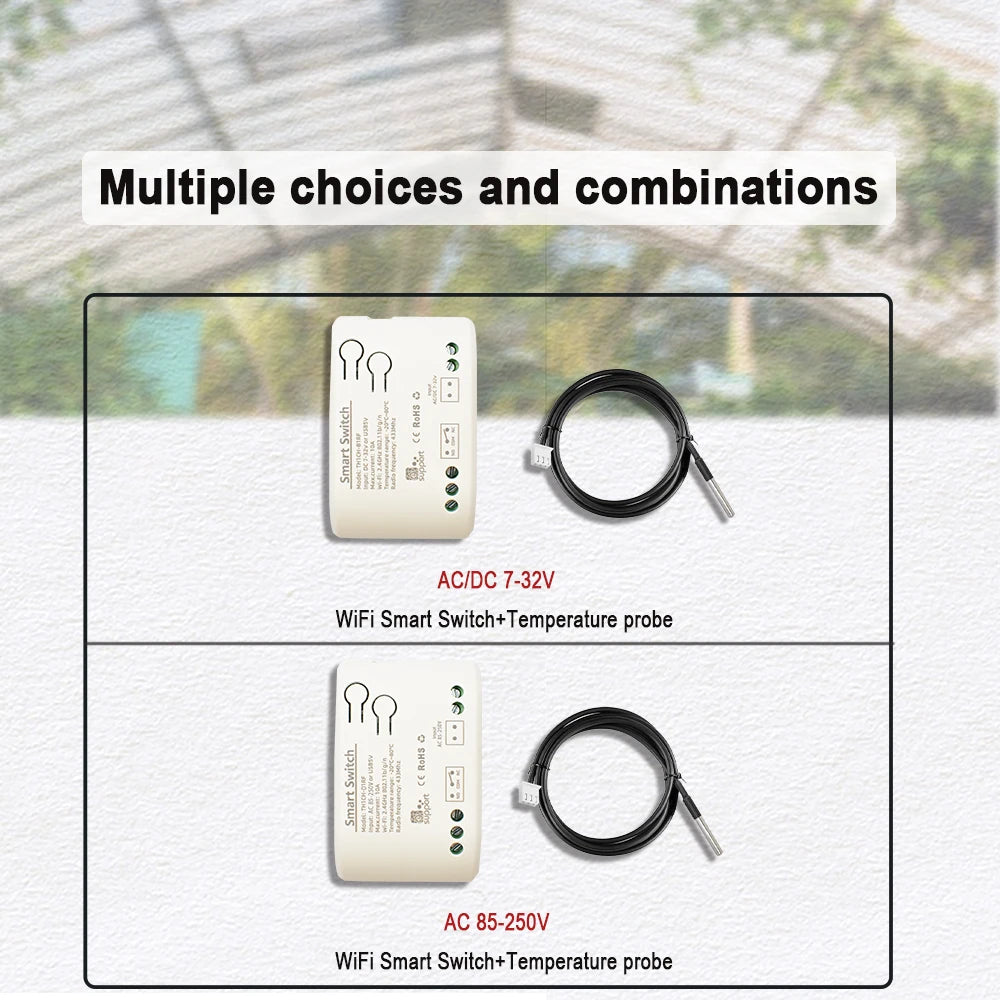 WiFi Smart Temperature Switch Ewelink Controller 2000W Intelligent Thermostat With Energy Consumption Monitor Work With Alexa