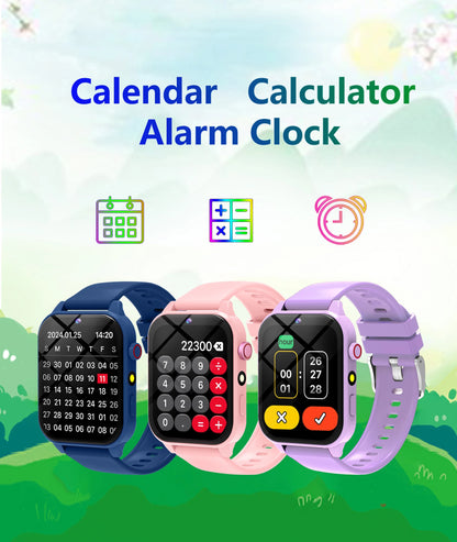 2025 New Smart Watch For Children HD Touch Screen Camera 18 Games Sleep Monitoring Alarm Clock Calculator Birthday Gift Boy Girl