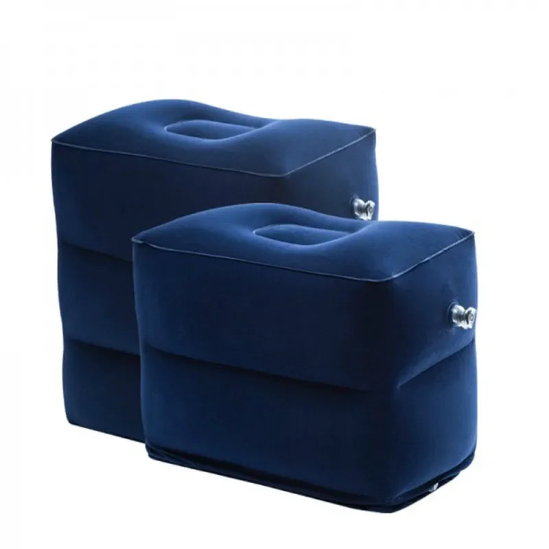 Inflatable Travel Pillow Foot Pad Airplane Car Bus Footrest stool Height Adjustable Kids Flight Sleeping Resting Pillow mx920103