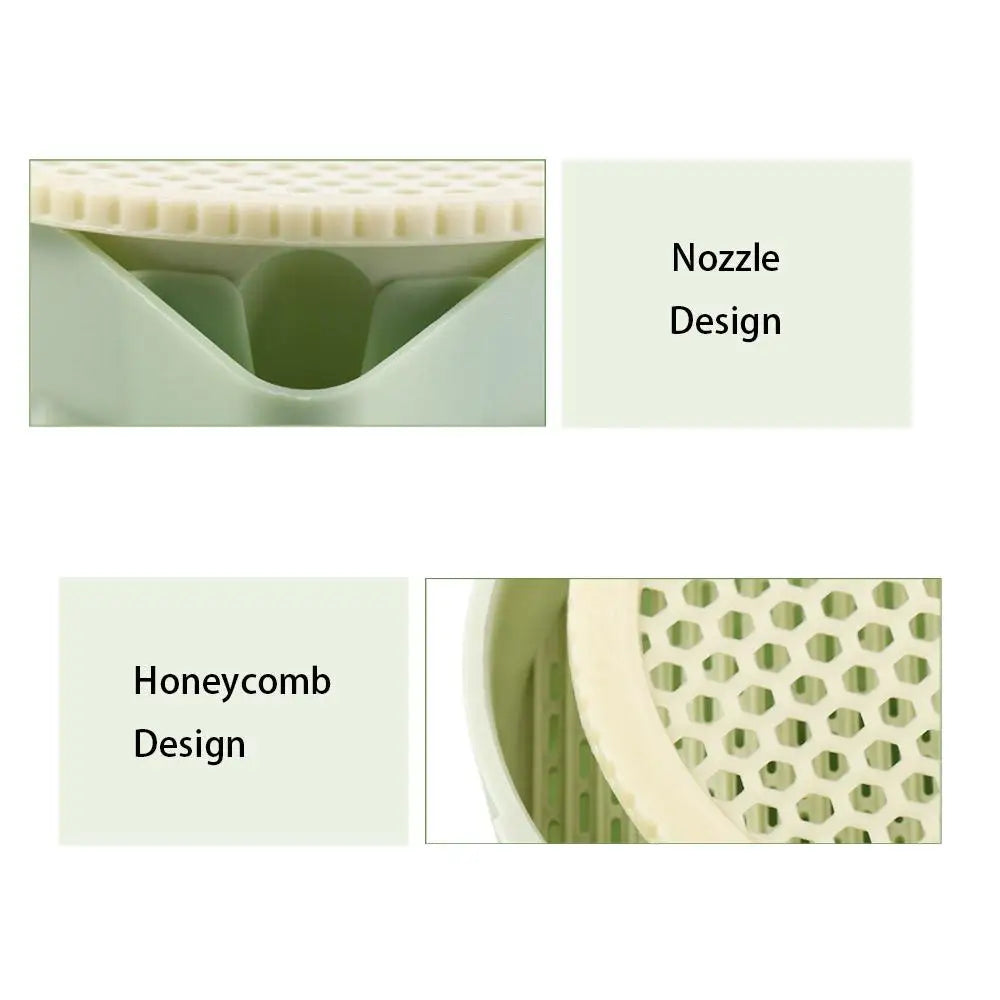 Hydroponic Cat Grass Box Planter Reusable Easy To Grow Microgreens Growing Kit Hierarchical Design Cat Grass Growing Pot