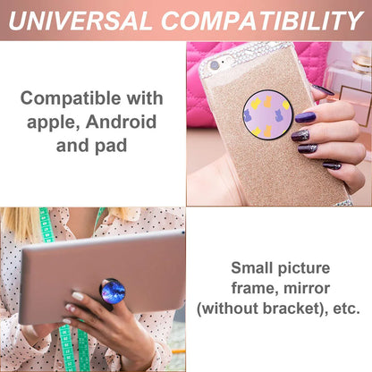 10/20pcs Sublimation Phone Holders Set Collapsible Phone Holders Phone Grip Blanks Self-Adhesive Sublimation Phone Holders