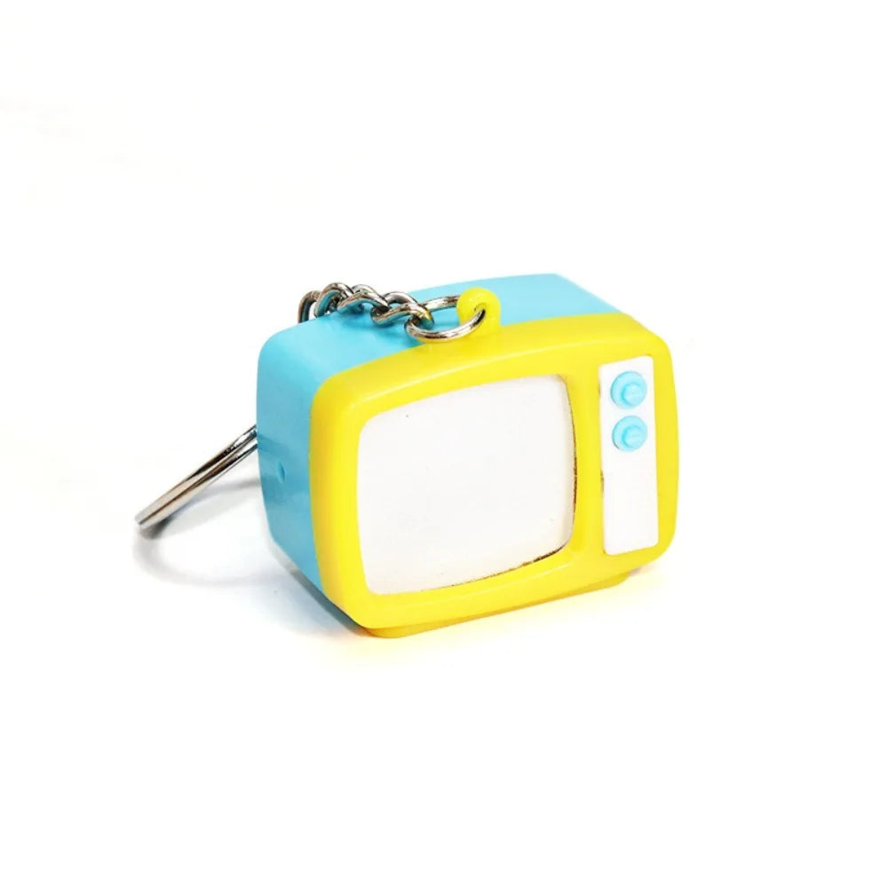 Creative Retro Television Keychain Miniature Television Tv Model Toy Creative Children Toy Keychain Pendant