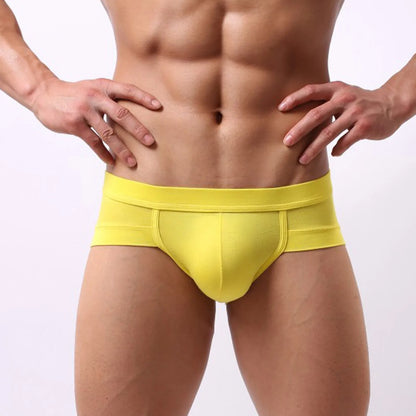 Mens Sexy Modal Underwear Briefs Men Low Rise U convex Pouch Brief Underpants Men Breathable Briefs