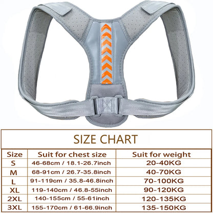 Posture Corrector Back Brace Adjustable Posture Brace for Upper Back Shoulder Pain Relief Posture Trainer Spine Posture Support