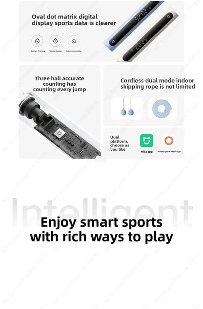 Xiaomi Mijia Smart Skipping Jump Rope 2 Digital Counter Adjustable Calorie Calculation Sport Fitness Exercise Lose Weight
