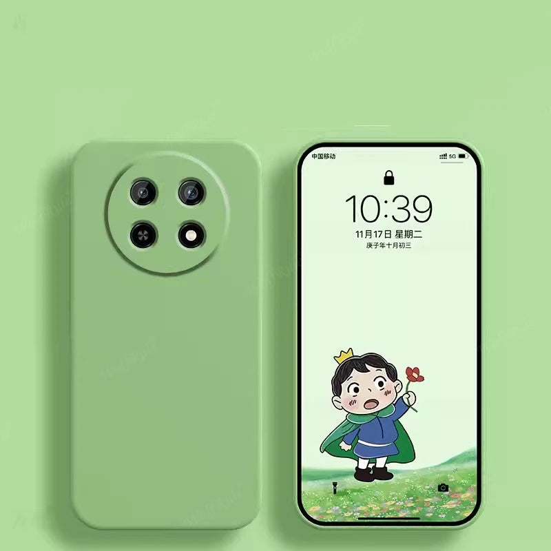 For Huawei Nova 12i Case Cover Huawei Nova 12i Capa Phone Back Bumper Shockproof TPU Liquid Silicone Soft Fundas Huawei Nova 12i