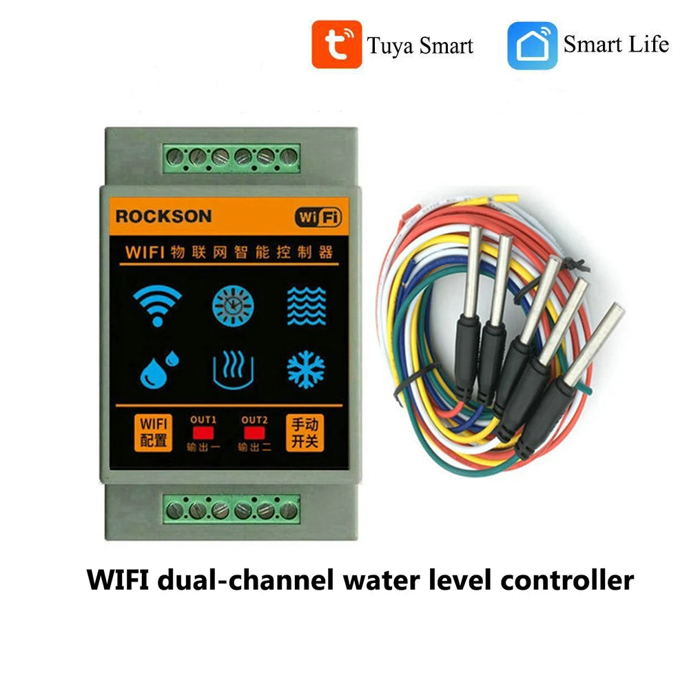 Smart Home Water Level Sensor wifi Controller Leakage Flood Alarm Swimming Vape Tank Flow Detector System Leak Protection