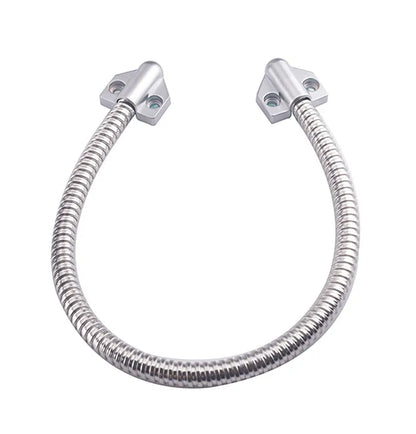 1pcs Door Loop Stainless Steel Metal Head Armored Cable Door Loop For Exposed Mounting