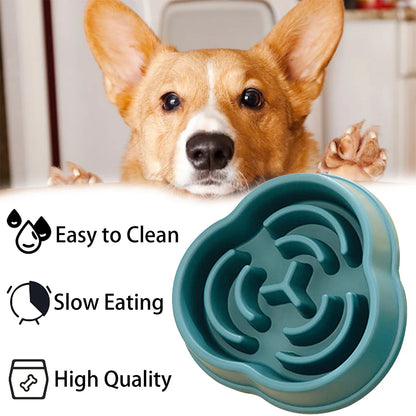 Pet Slow Feeder Bowl Durable Non-Slip Anti Choking Dog Bowl For Digestive Health & Bloat Reduction For Large Medium Small Dogs