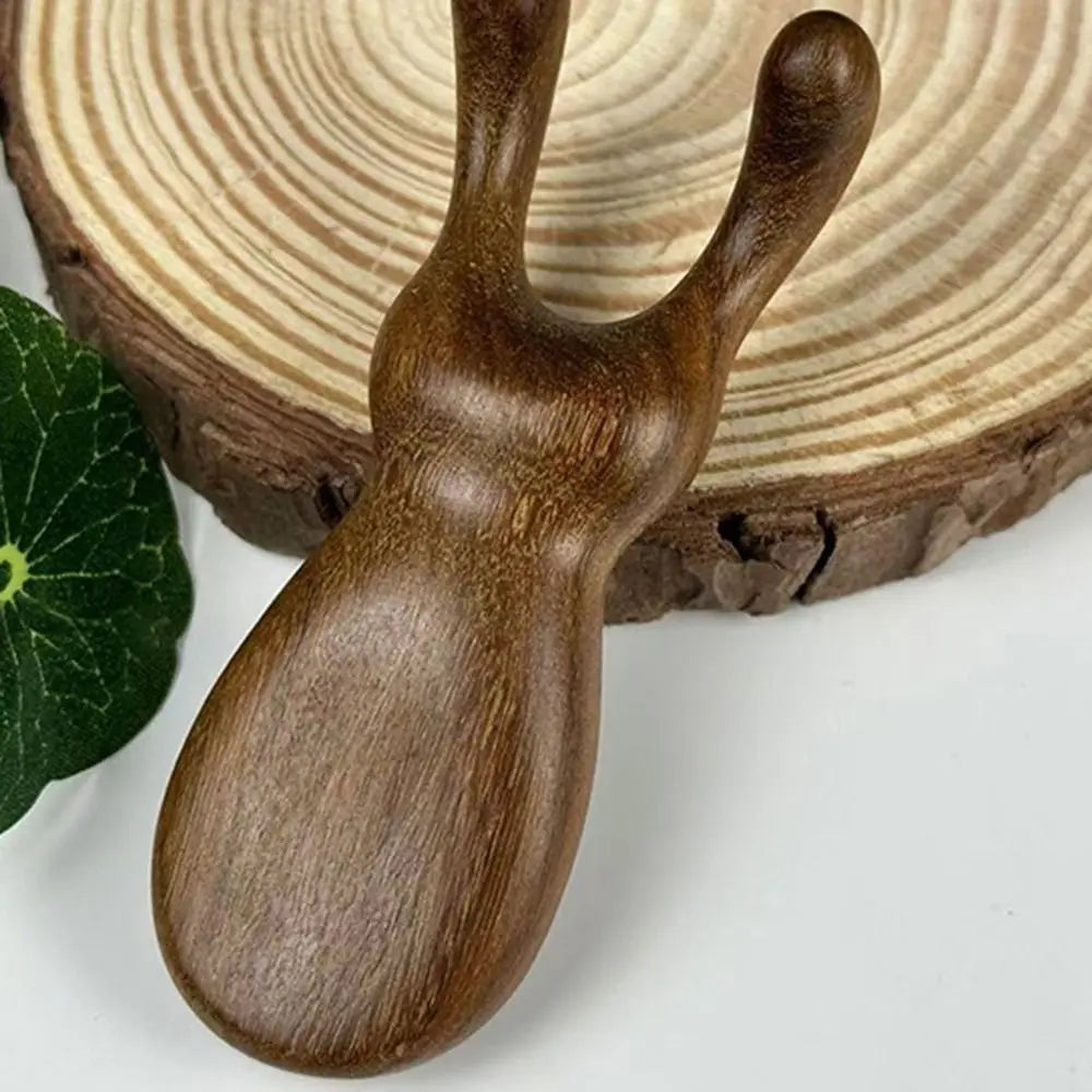 Scalp Relax Meridian Massage Comb Anti-static Blood Circulation Sandalwood Hair Comb Smooth Hair Comfortable Head Massage Comb