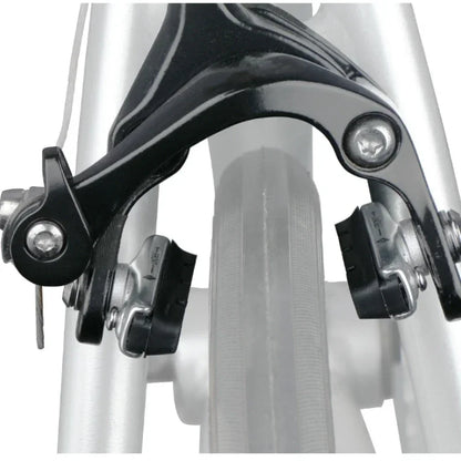 A Pair 55MM Brake Pads for Road Bikes with Metal Rings C-brake Pads Replaceable Brake Blocks Aluminium Alloy Block Bicycle Parts