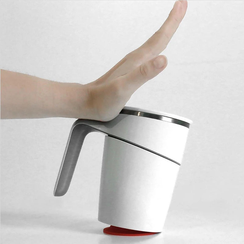 470 ML Mug Fiu Elegant Do Not Roll Ceramics Mug Pouring Cup Magic Sucker Splash Proof Nonslip Abs Double Safe 304 Stainless Mug