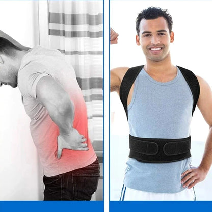 Adjustable Back Posture Corrector With Breathable Shoulder And Waist Support Straps For Boys And Girls To Relieve Back Pain