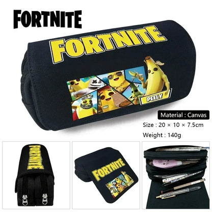 Fortnite Pencil Bag Pencil Case Large Capacity Waterproof Handheld Pencil Pouch Office Stationary