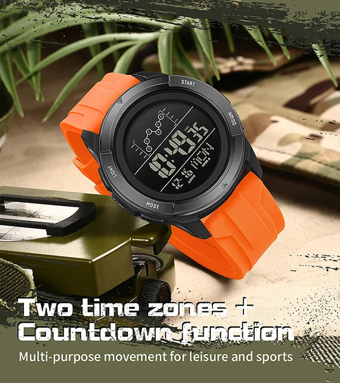 SANDA 2198 Single Monitor Male Student Electronic Watch Multifunctional Waterproof sports Student Electronic Watch 2025