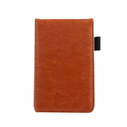Stationery School Supplies Memo Pads Retro Leather Cover Small A7 Notebook Mini Notepad Pocket Planner Business Memos