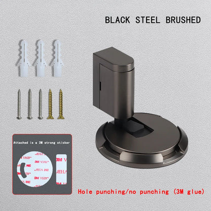 No-punch Door Suction Windproof Ground Suction Anti-collision Door Stopper Household Door Stopper Door-impact Fixed Door Stopper