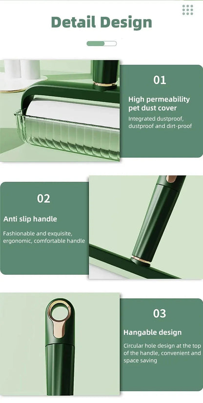 New Wider 24cm Sticky Lint Roller for Pet Hair Portable Pet Lint Remover for Clothes Furniture Carpet Dog & Cat Hair Removal