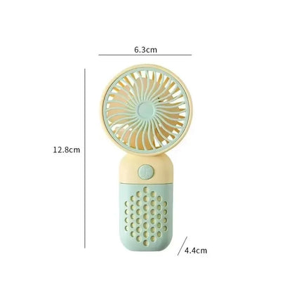 2025 New Handheld Charging Fan Cartoon Cute Small Student Charging Small Fan Portable Mini USB Fan Mini Pocket fans