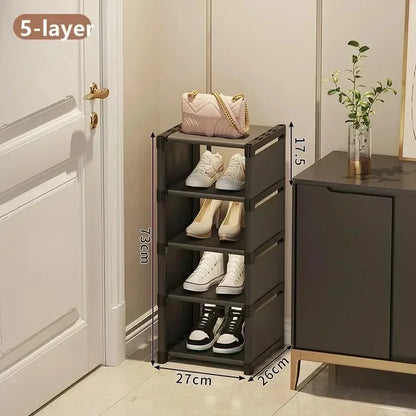 Shoe Organizers For Closet Shoe Storage Boxs Stackable Multilayer Shoes Rack Space Saving For Entryway Large Sturdy Stackable