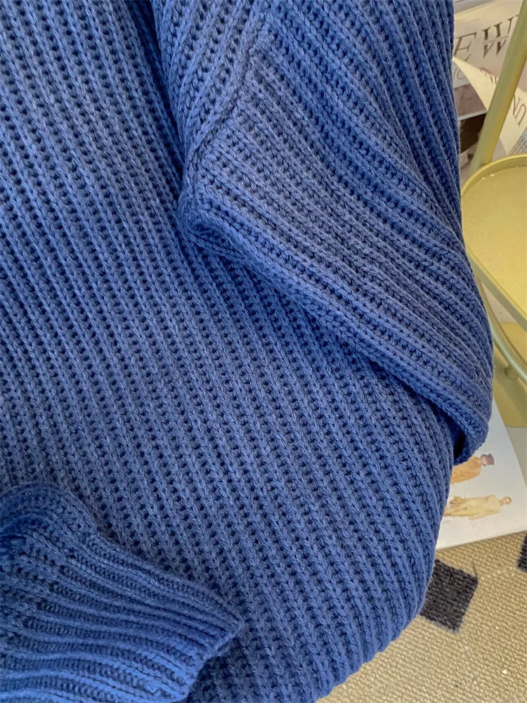 Syiwidii Oversized Sweaters for Women Knit Pullover Spring Autumn Winter Long Sleeve Causal Fashion Elegant Ladies Loose Jumpers