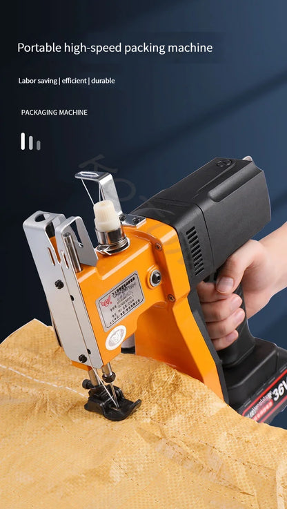 Electric Sewing Machine Portable Automatic Packaging Agriculture Textile Industry Woven Bag  Electric Packaging Machine