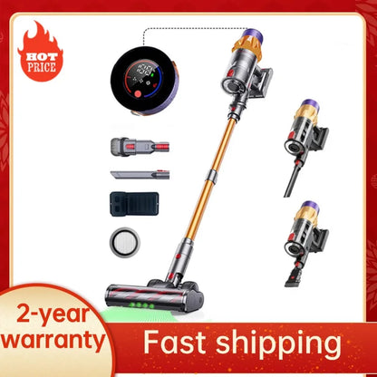 550W Cordless Handheld Vacuum Cleaner,50kPa Strong Suction,Detachable & Replaceable Battery,Touchscreen,Vacuum Cleaner for Home