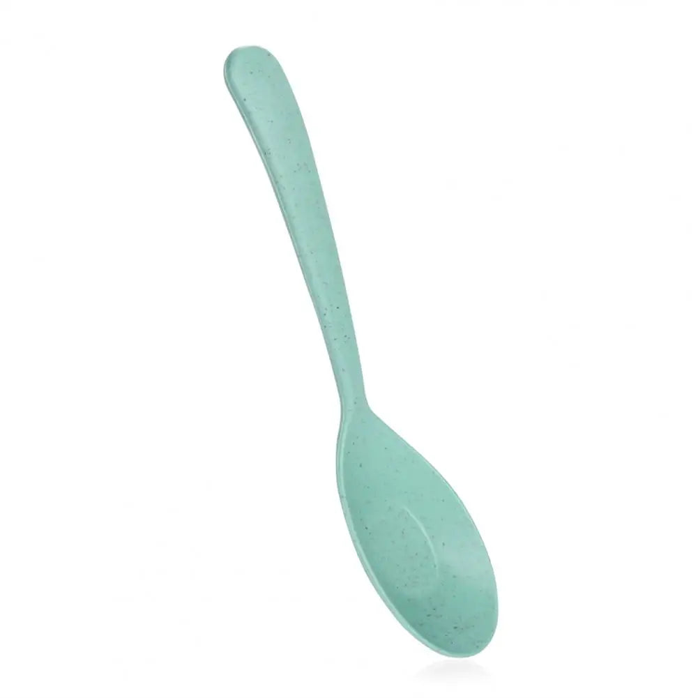 Soup Spoon Long Handle Cereal Spoon Plastic Serving Spoon Microwave Dishwasher Safe Porridge Spoon Kids Tableware Dinner Spoon
