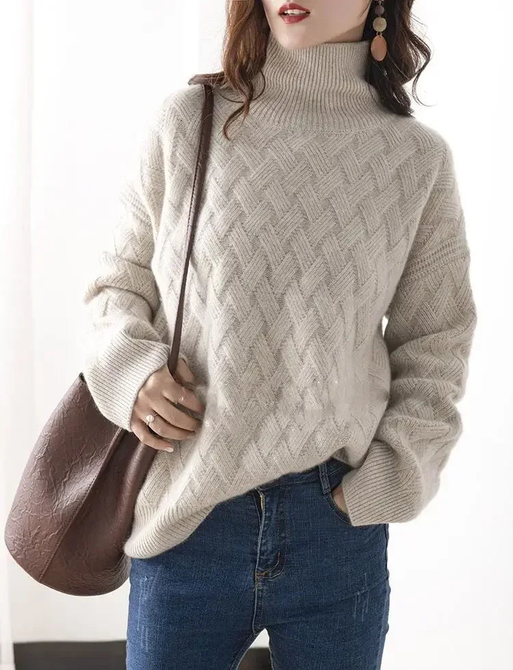 Oversize Thick Sweater S- XLWomen Loose Sweater Winter Casual Chic Cashmere Pullovers Pullover Female Long Sleeve