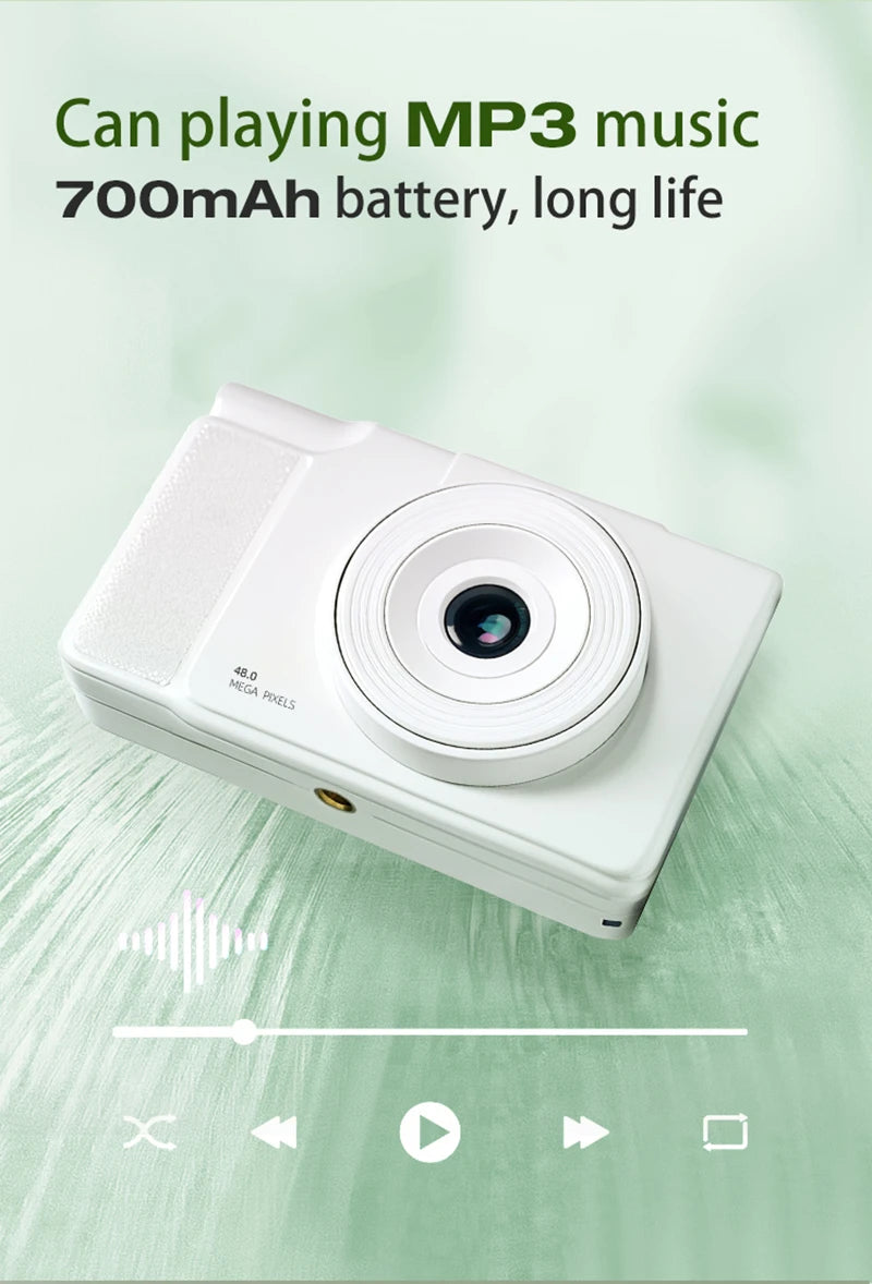 4K Digital Camera 6400w HD Flip Screen Camera Digital Camera Card Camera Shooting Camera Student Entry-level CCD Camera