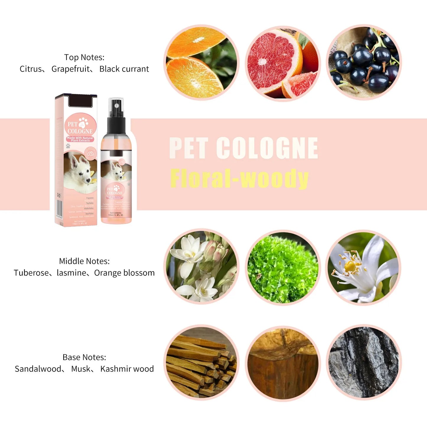 Pet Odor Eliminator Spray Dog Liquid Fragrance Body Odor Removal Smell Great Long Lasting Clean Deodorant Cat Liquid Perfumes