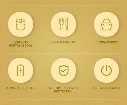 Electric Mini Garlic Vegetable Chopper Garlic Masher Portable Chopper Multi Function Meat Grinder Masher Machine  Usb Charging