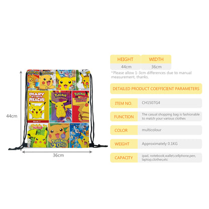 Pokemon Pikachu School Bags Backpacks Anime Kids Bags Kawaii Big Capacity Travel Bag Teenagers Schoolbag Girls Boys Rucksacks