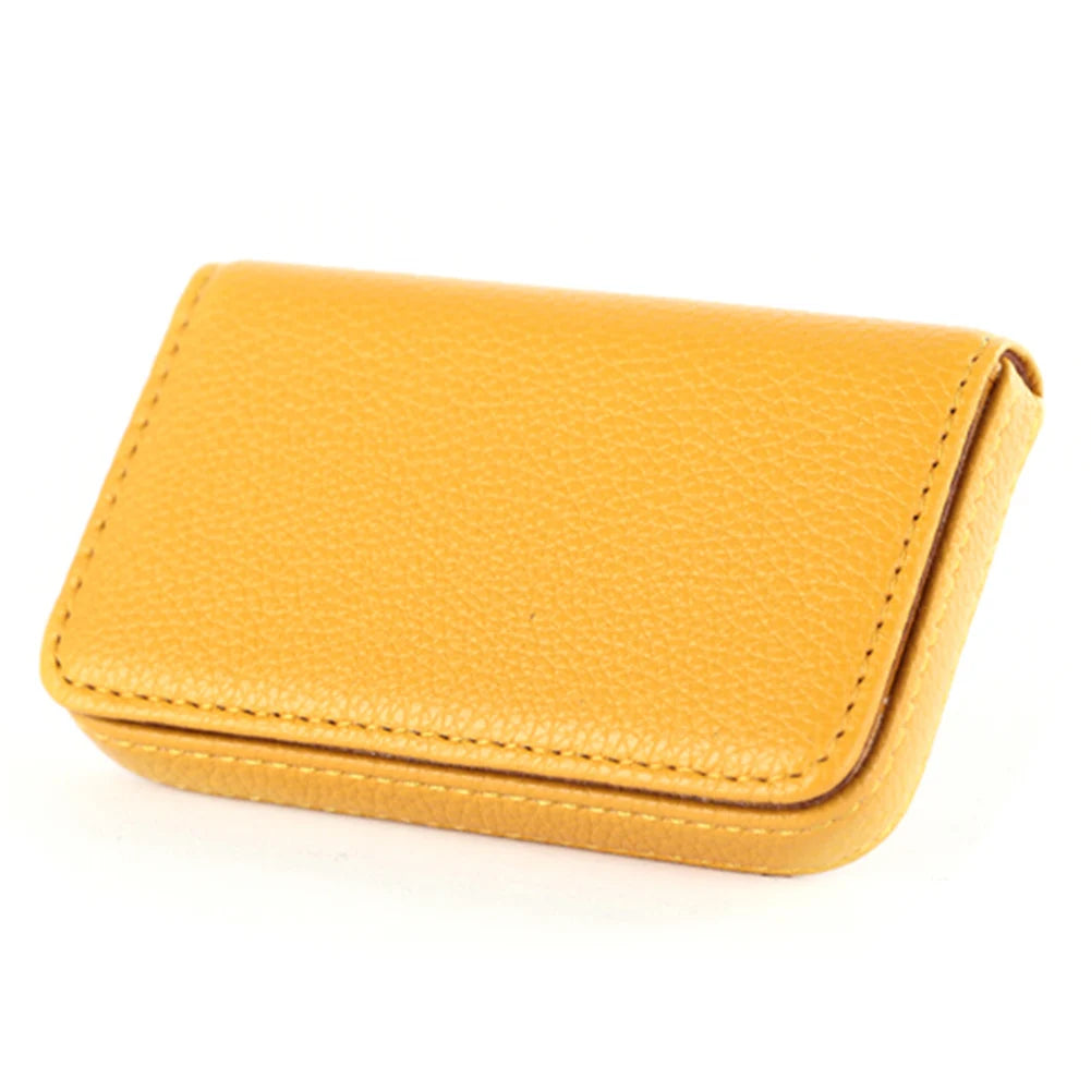 Solid Color PU Leather Business Card Holder Name Card Holder Card Book Large Capacity Card Package Card Holder Card Organizers