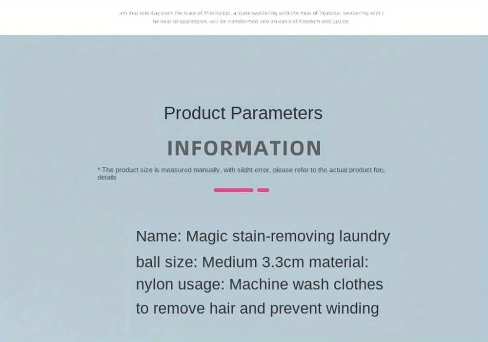 6PCS Pet Hair Remover for Laundry Lint Remover Washing Balls Reusable Dryer Nylon Balls Dogs Cats Hair Lint Remover for Laundry