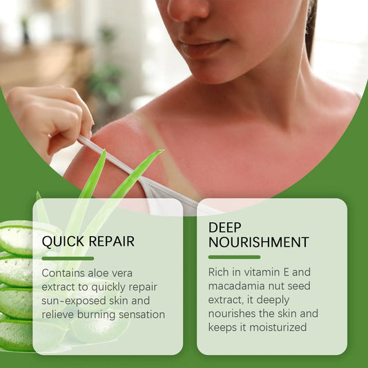 Aloe Vera Balm Face Moisturizing Refreshing Relieve Redness Burning Restore Sunburn Repairing Sun Damage Soothing Skincare Stick