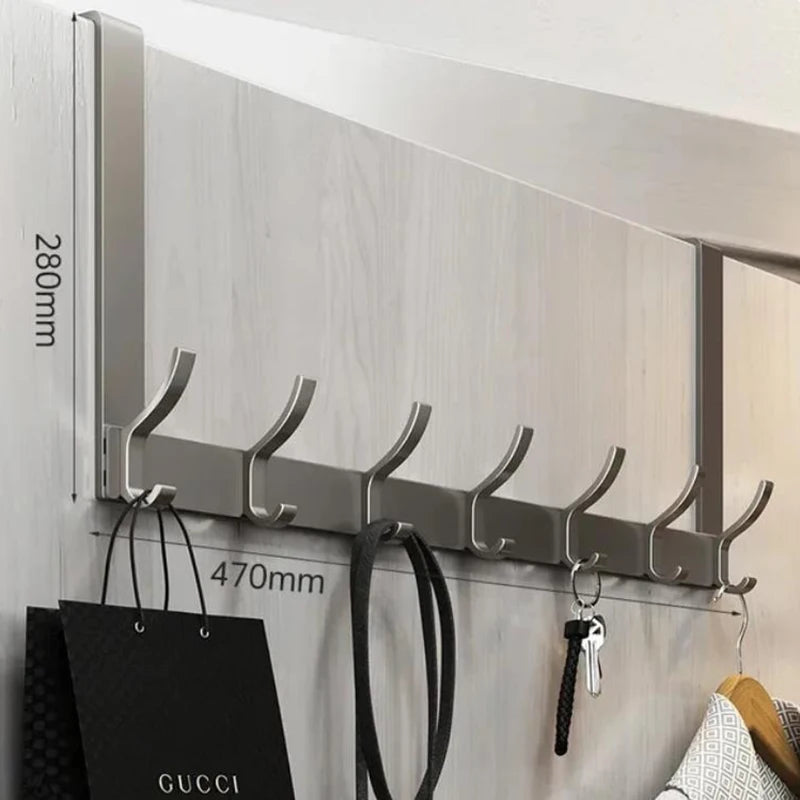 Hooks Over The Door Home Organizer Rack Clothes Coat Hat Towel Hanger Bathroom Accessories Holder Door Hang Quick Installation