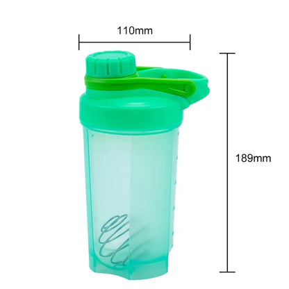 500ML Blender Shaker Bottle with Scale Protein Shakes Leakproof for Powder Workout Gym Sport Mixing Cup Water Bottle