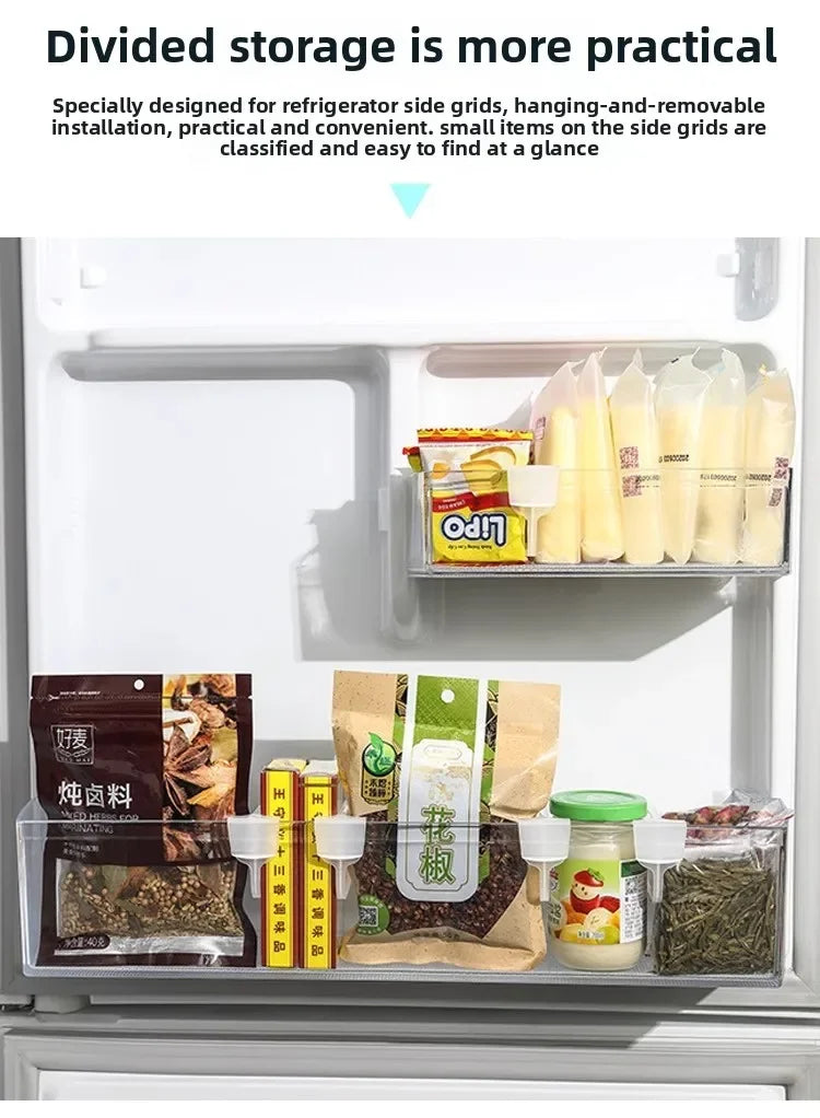 Efficient Refrigerator Kitchen Organizer Shelf Storage Dividers for Eggs Bottles and Other Items organizer kitchen fridge