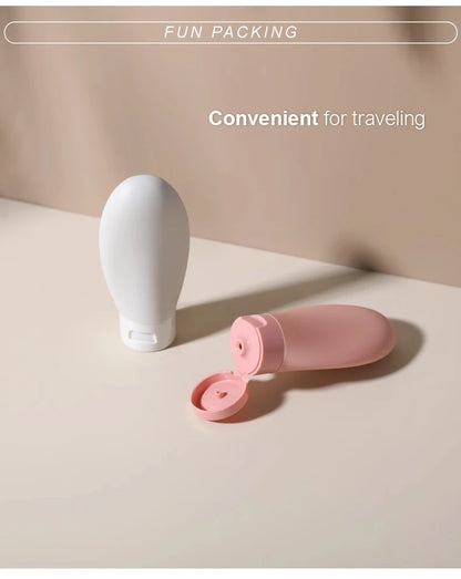 3 pieces of 60ml leak proof refillable packaging liquid container empty travel container, travel size distribution bottles