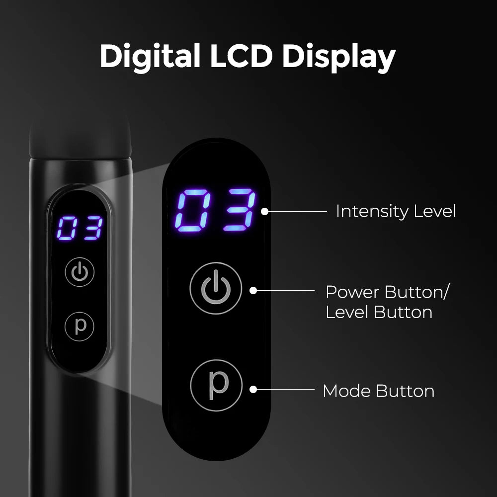 Portable Fascia Gun Full Body Muscle Relaxation Massage Gun with Extended Handle U-Shaped Home Hammer Massager For Back Shoulder