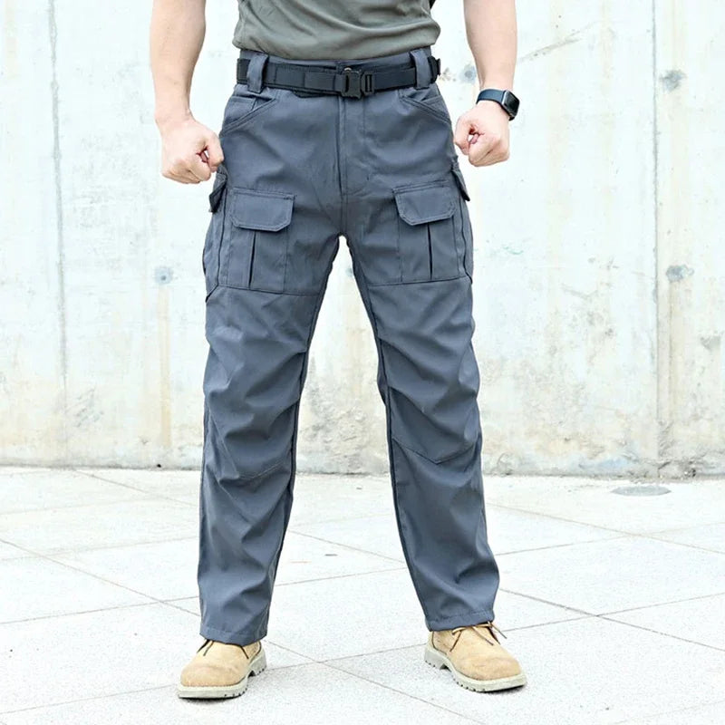 Casual Man Pants Multi-Pocket Tactical Cargo Pants Wear-resistant Combat Men's Cargo Pants Hiking Joggers Trousers