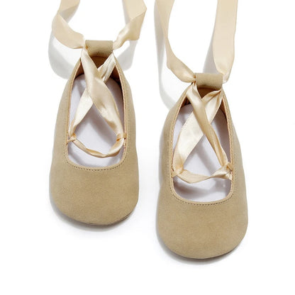 Baby Girls Shoes Non-Slip Rubber Sole Ballet Slippers Princess Dress Wedding Shoes